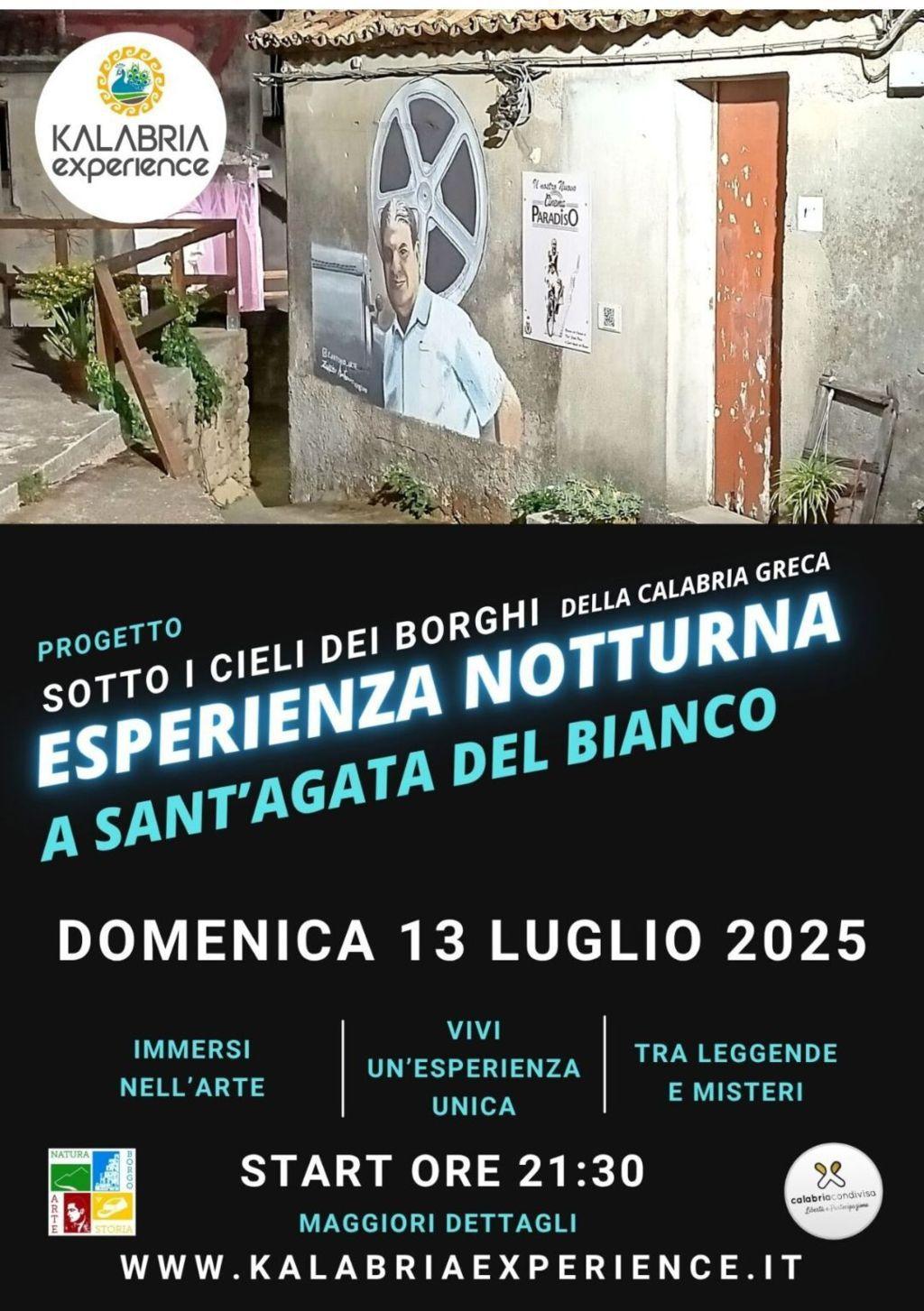 evento esperienza notturna a sant agata del bianco