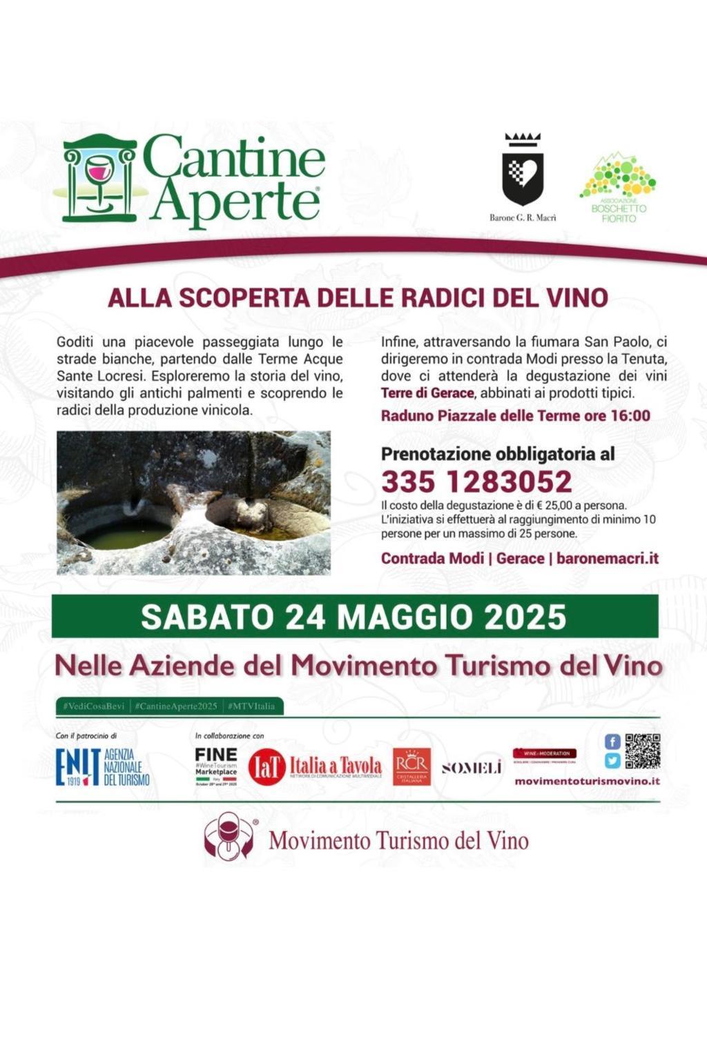 evento locandina alla scoperta delle radici del vino