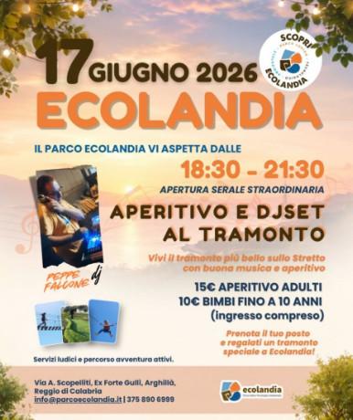 evento locandina aperitivo e dj set al tramonto