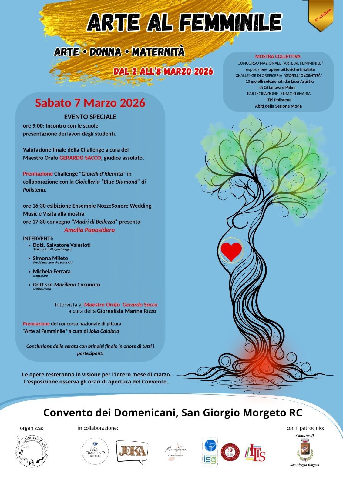 evento locandina arte al femminile