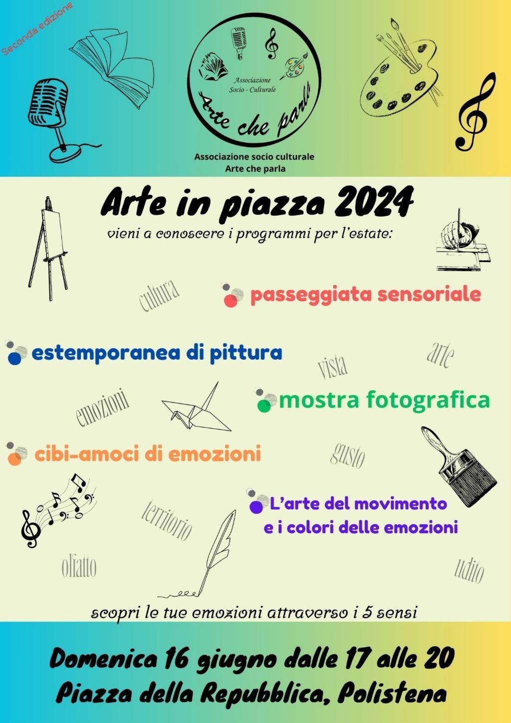 evento locandina arte in piazza 2024