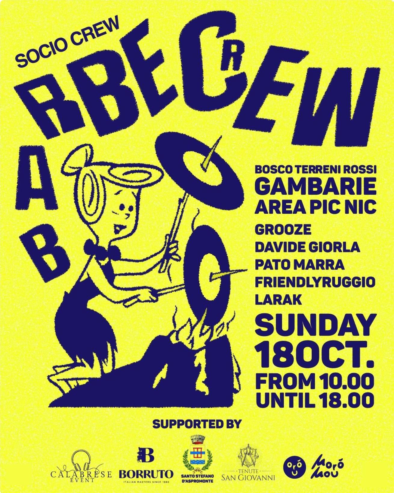 evento locandina barbe crew sunday