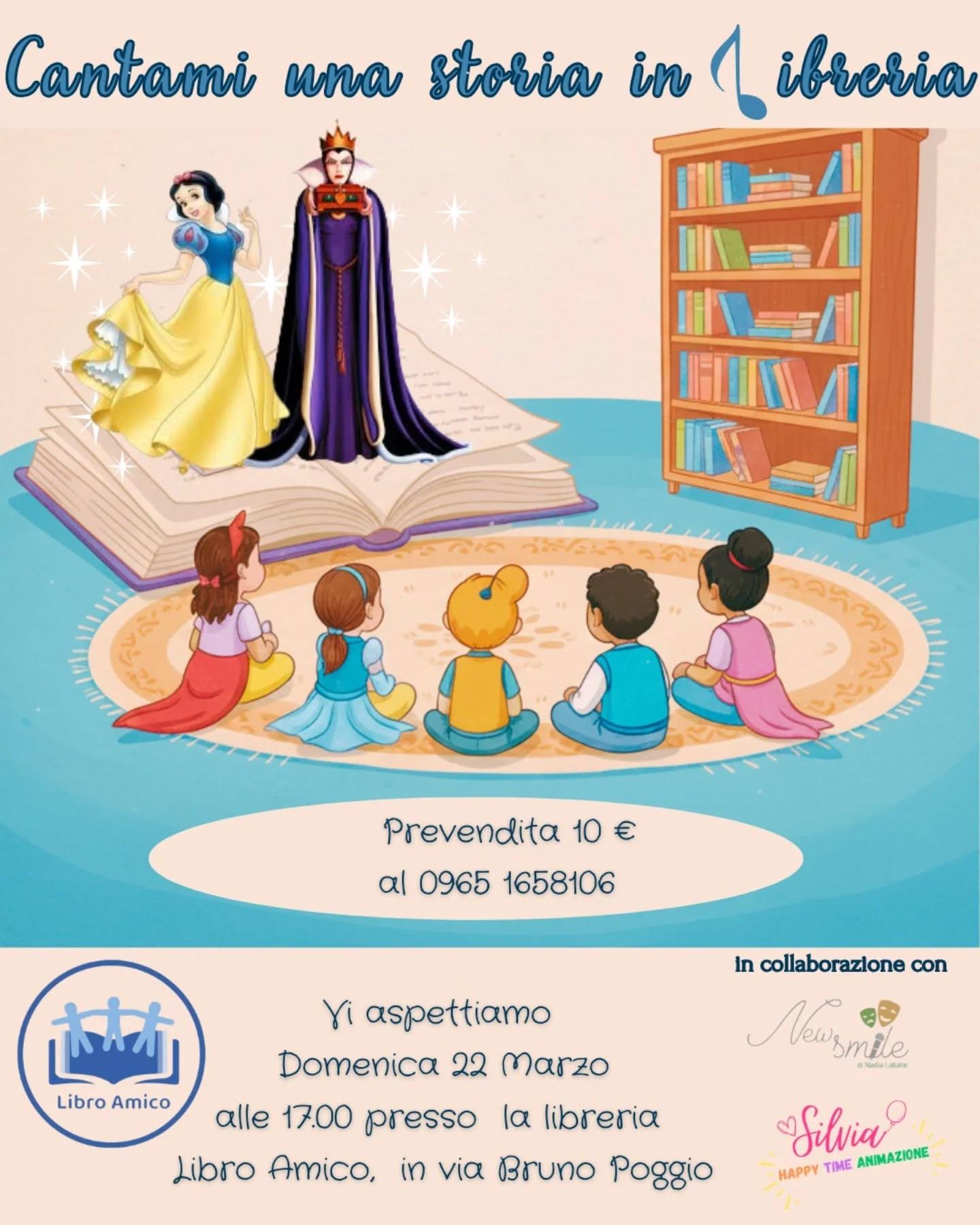 evento locandina cantami una storia in libreria