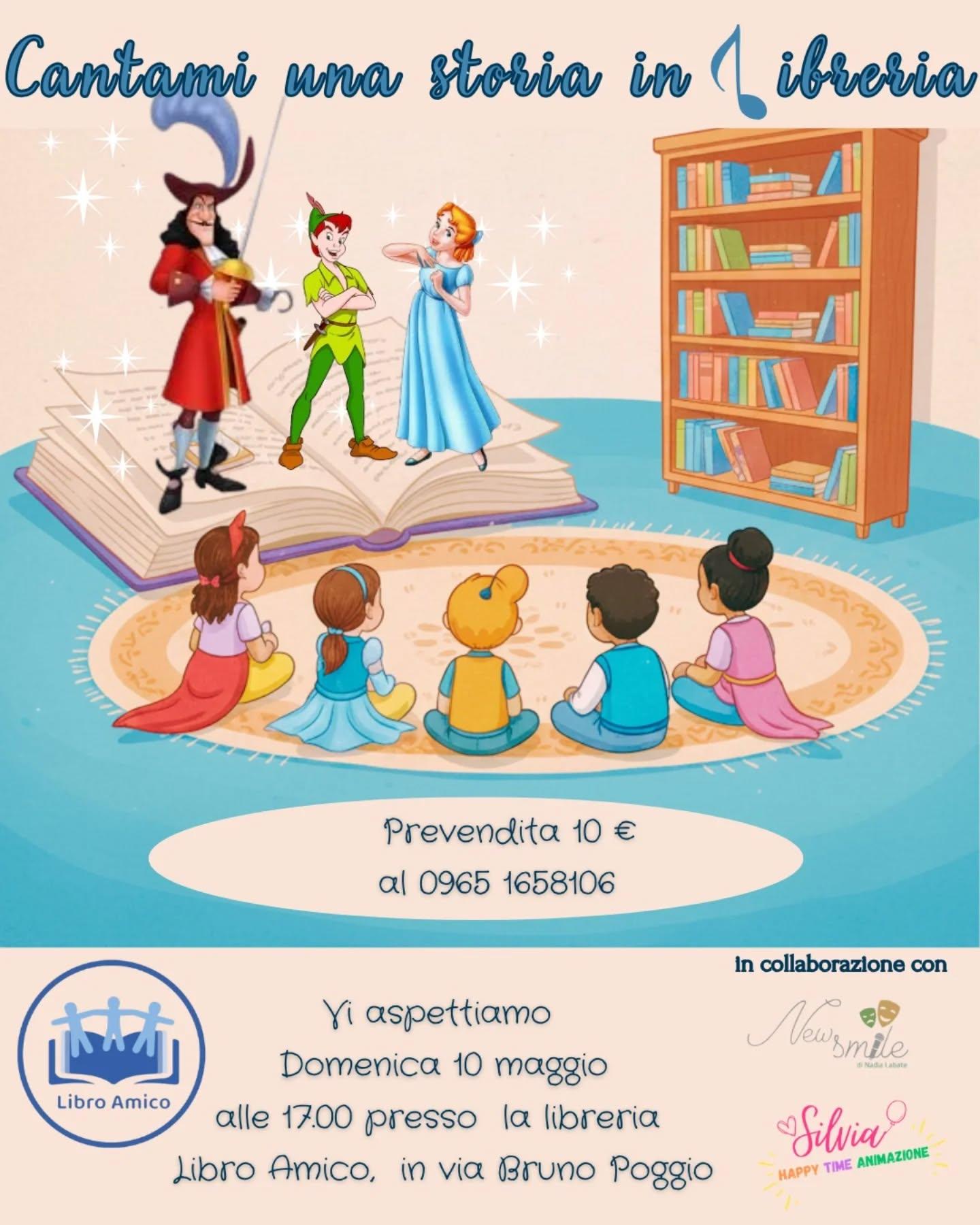 evento locandina cantami una storia in libreria