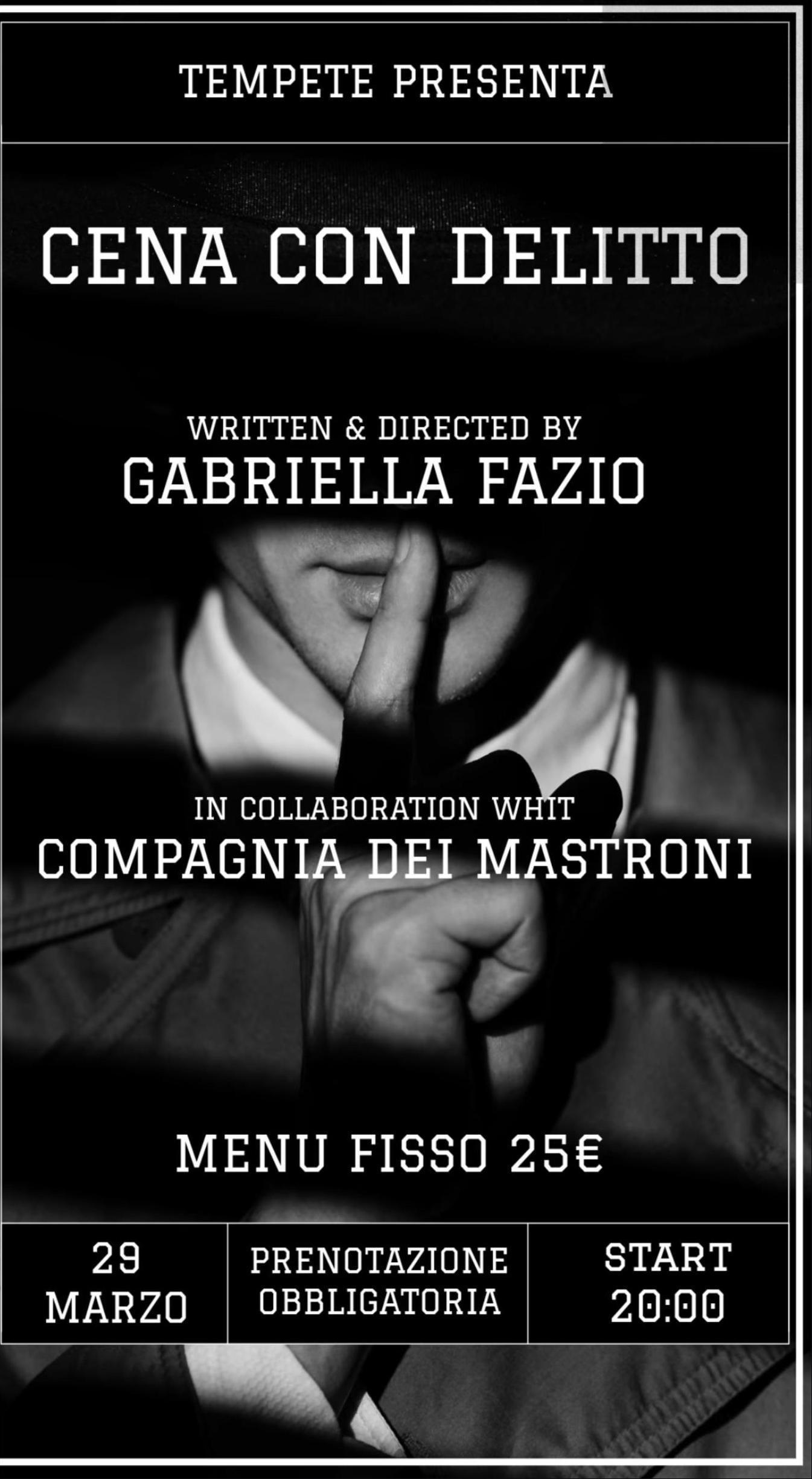 evento locandina cena con delitto