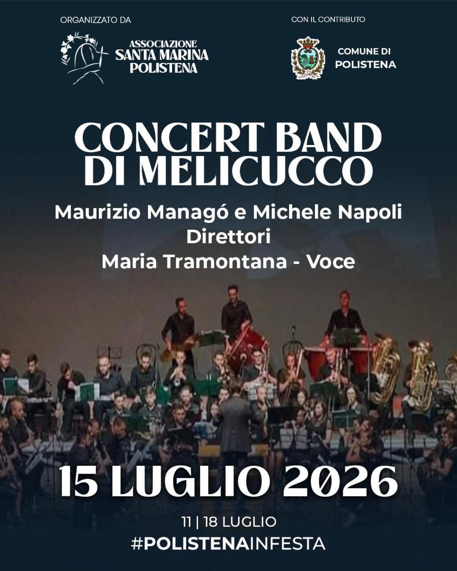 evento locandina concert band di melicucco