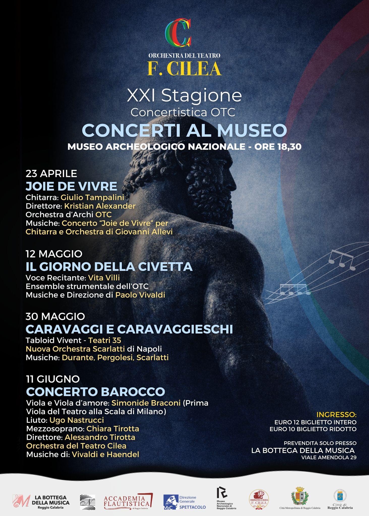 evento locandina concerti al museo