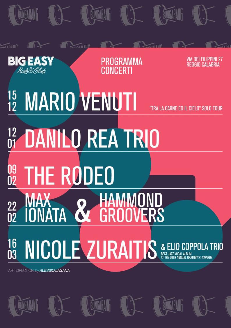 evento locandina concerti big easy