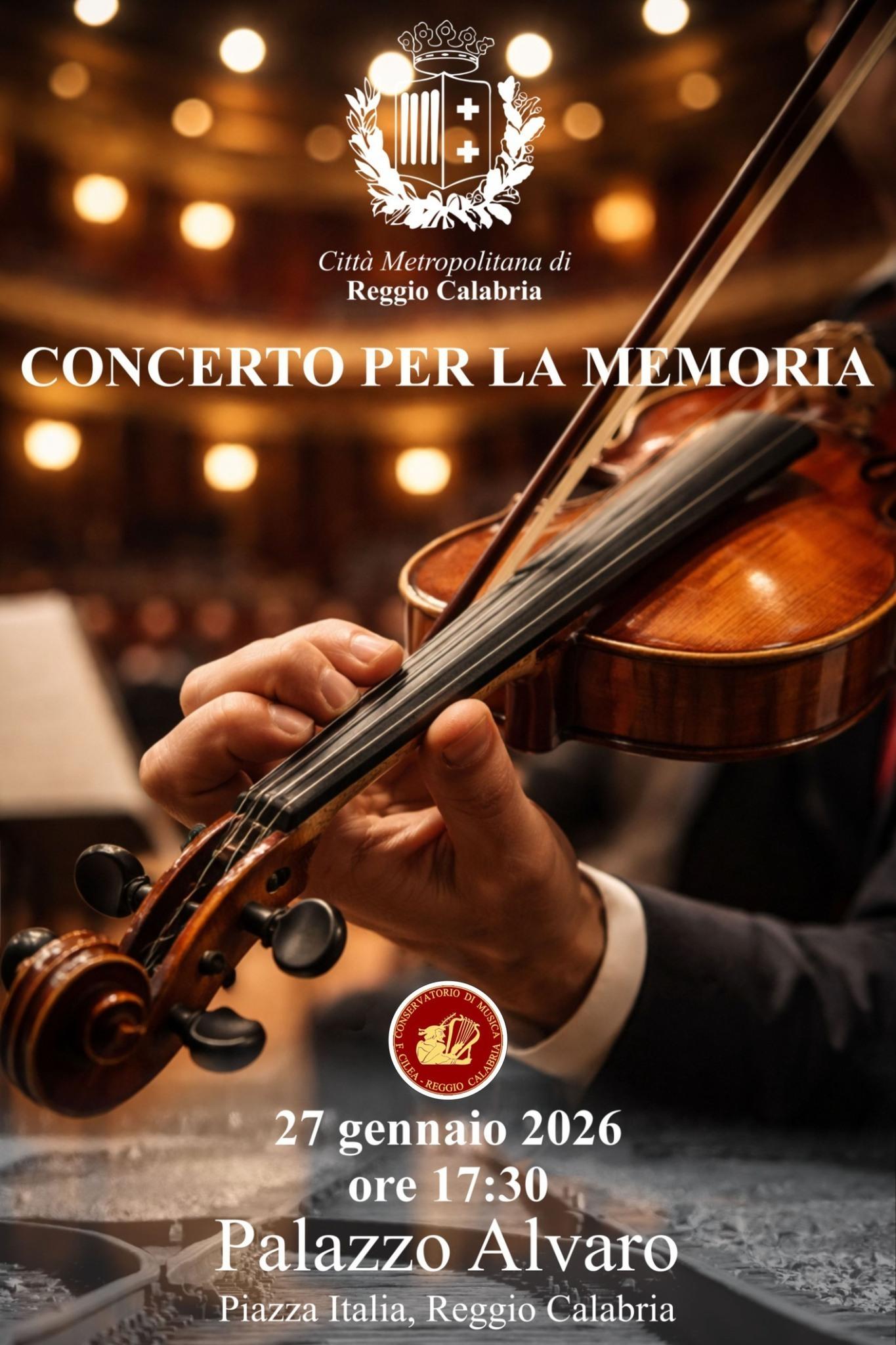 evento locandina concerto per la memoria