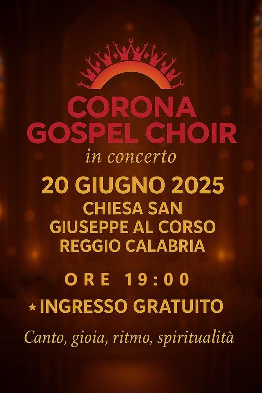 evento locandina corona gospel choir in concerto