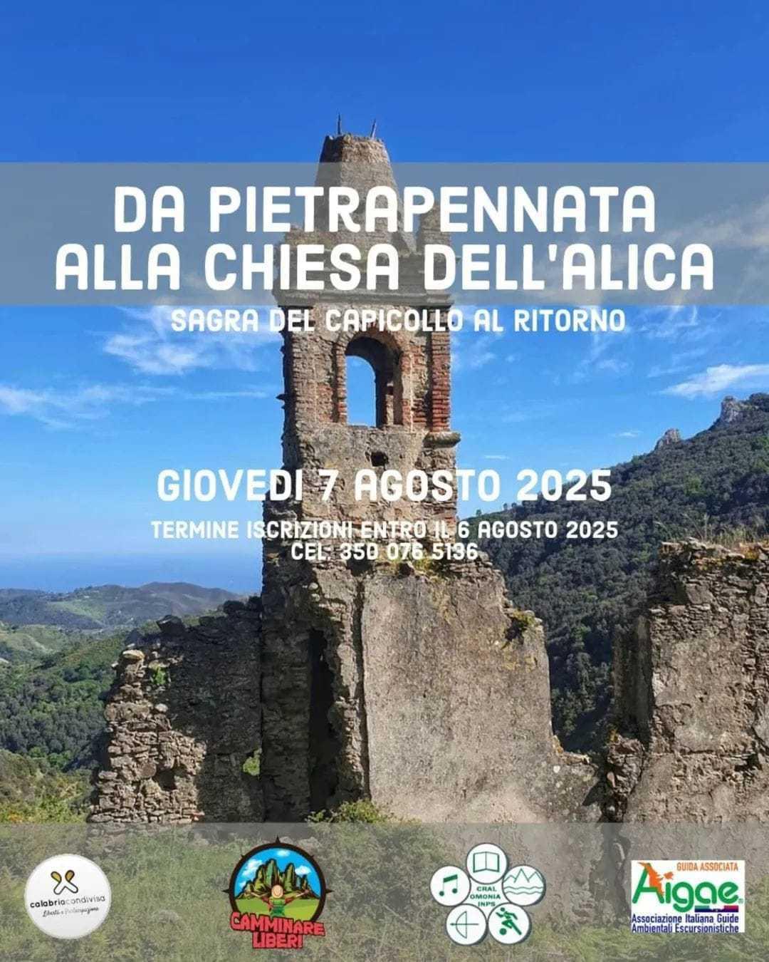 evento locandina da pietrapennata alla chiesa dell alica