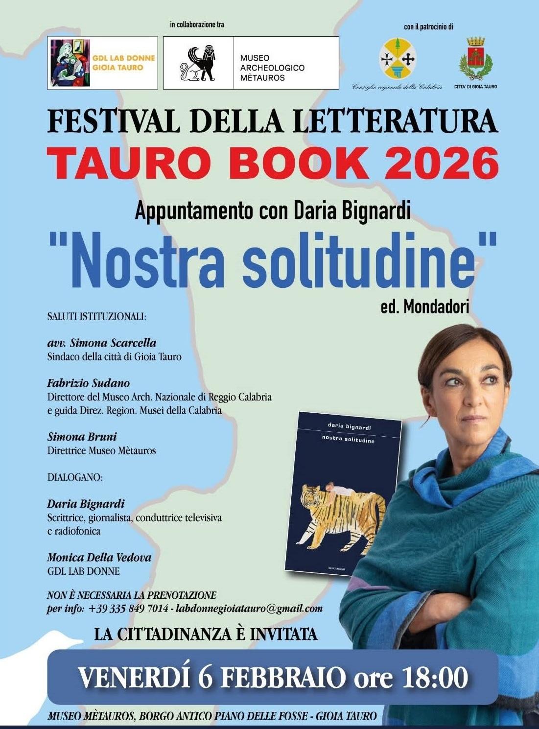 evento locandina daria bignardi nostra solitudine gioia tauro