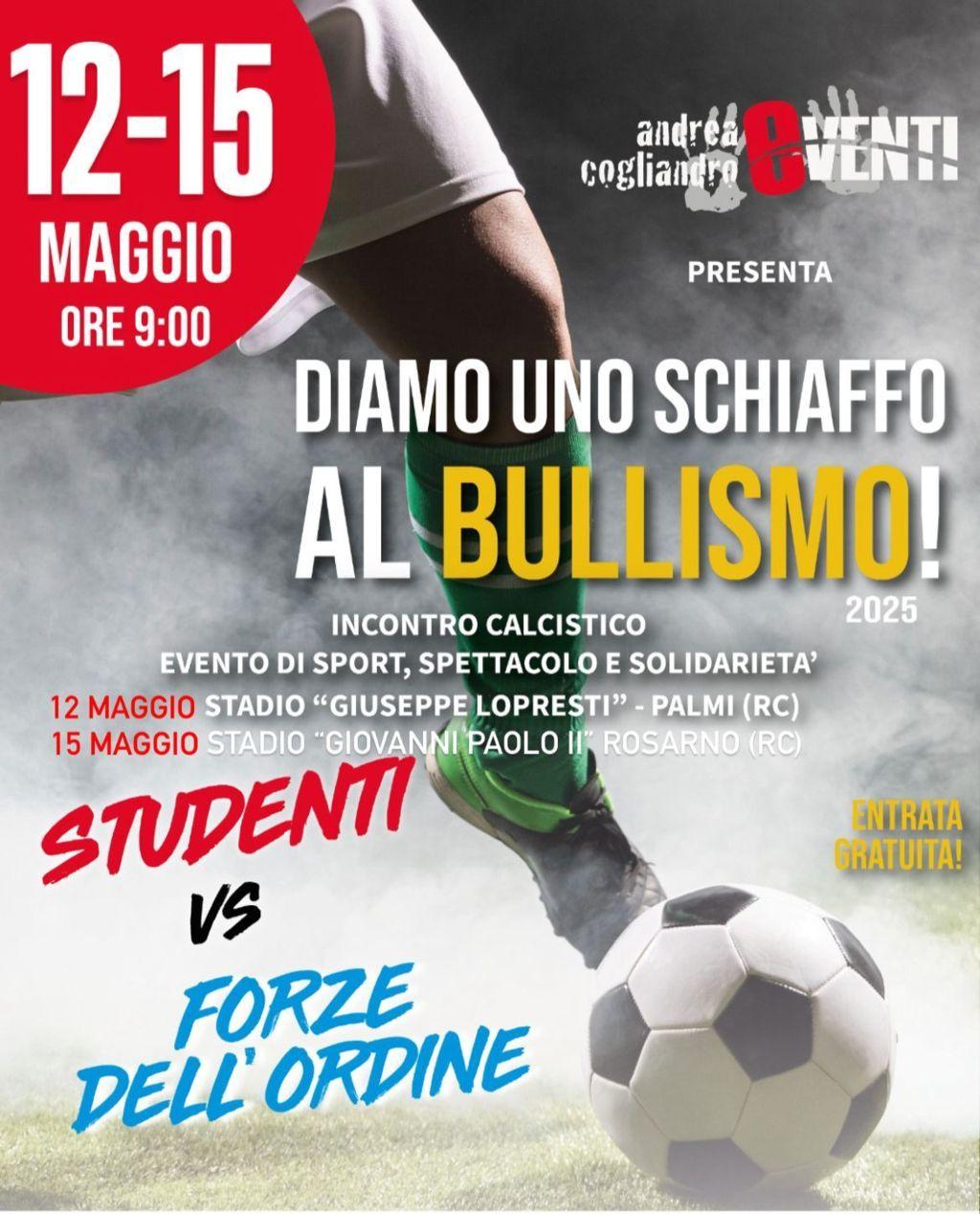 evento locandina diamo uno schiaffo al bullismo