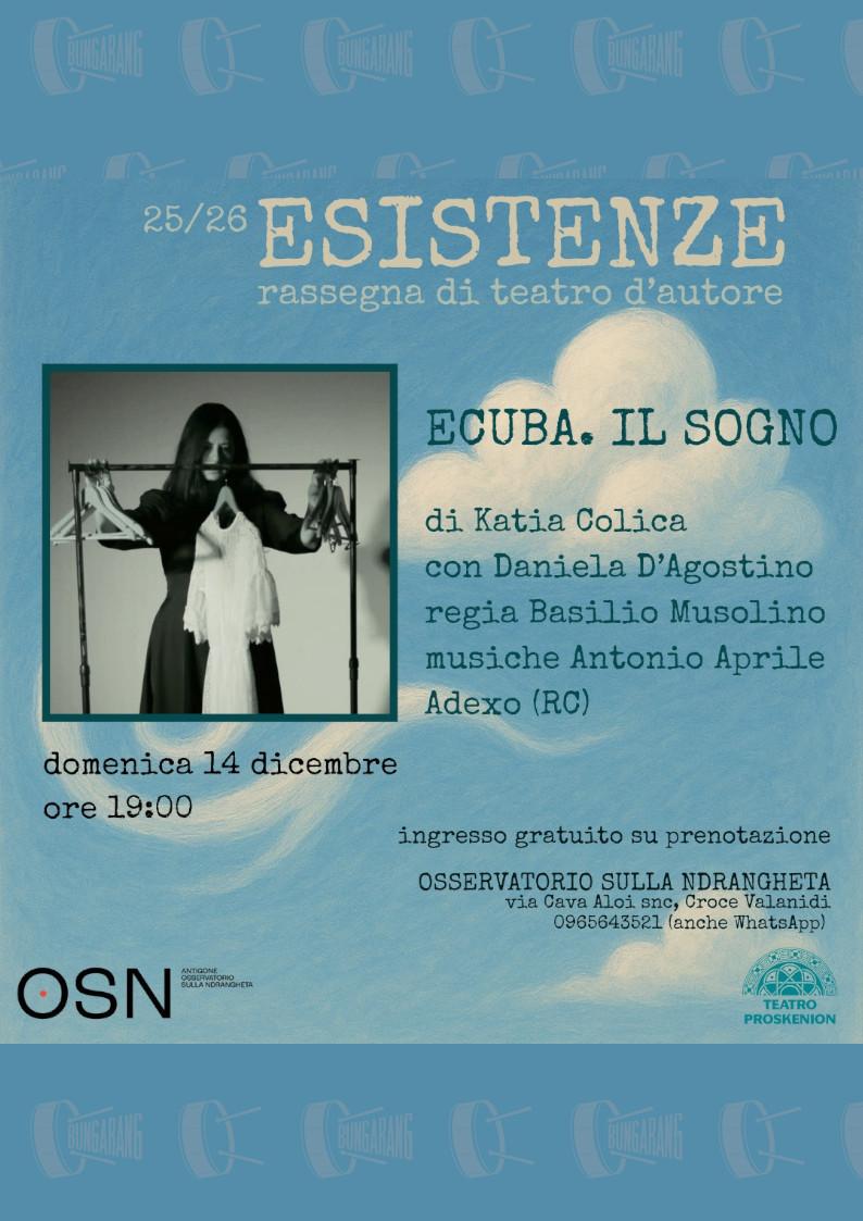 evento locandina ecuba il sogno