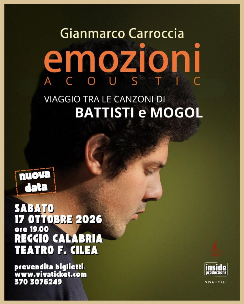 evento locandina emozioni acoustic