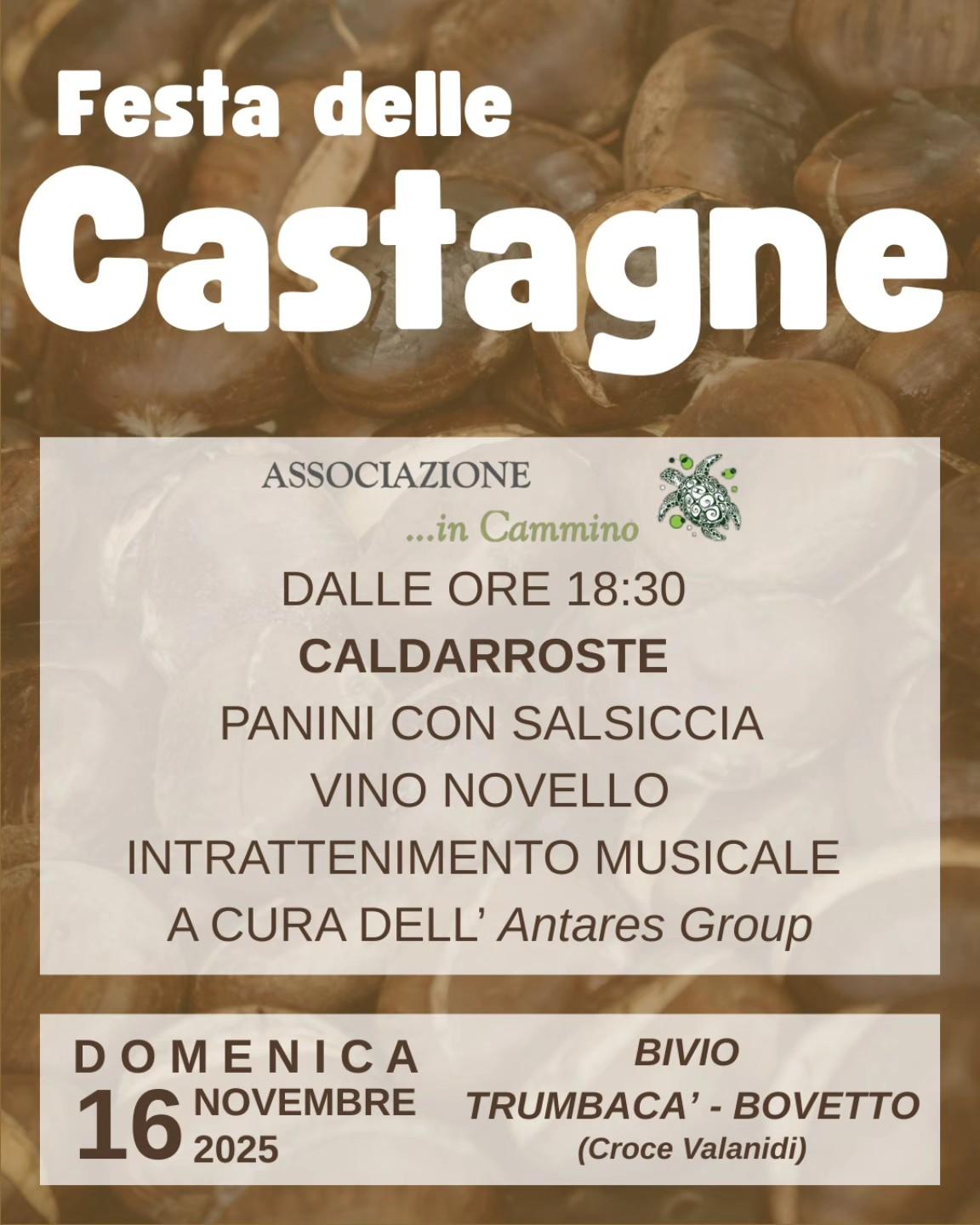 evento locandina festa delle castagne