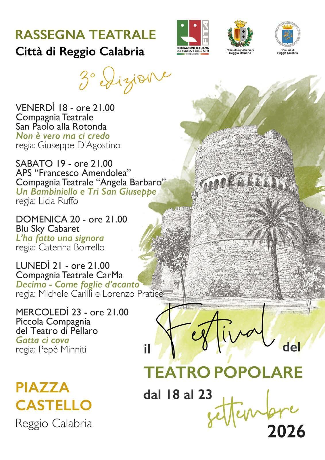 evento locandina festival del teatro popolare 2026