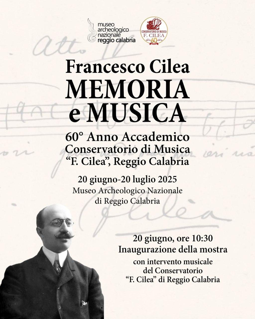 evento locandina francesco cilea memoria e musica