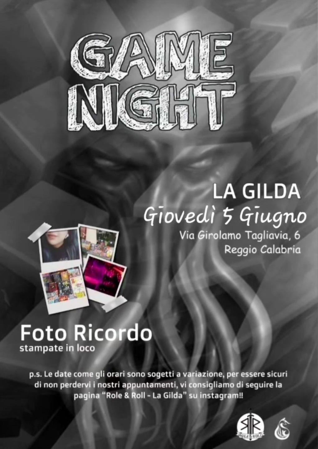 evento locandina game night