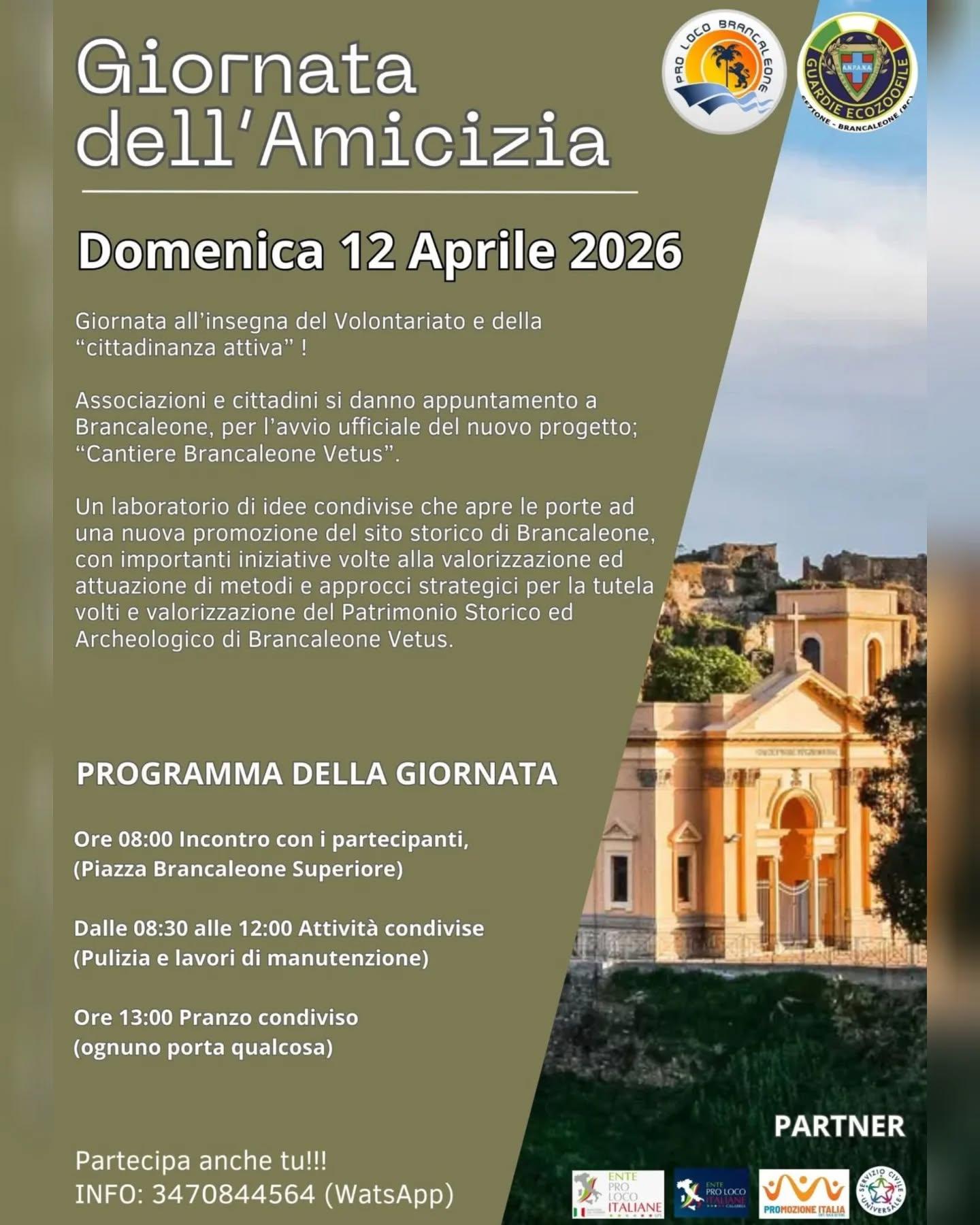 evento locandina giornata dell amicizia