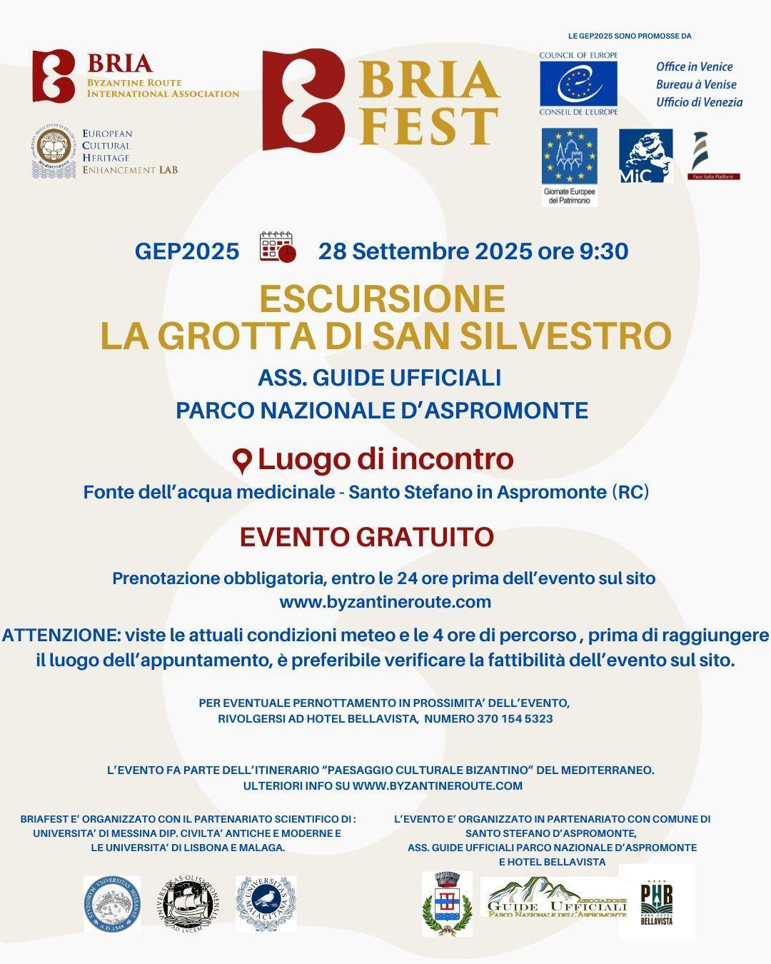 evento locandina grotta di san silvestro