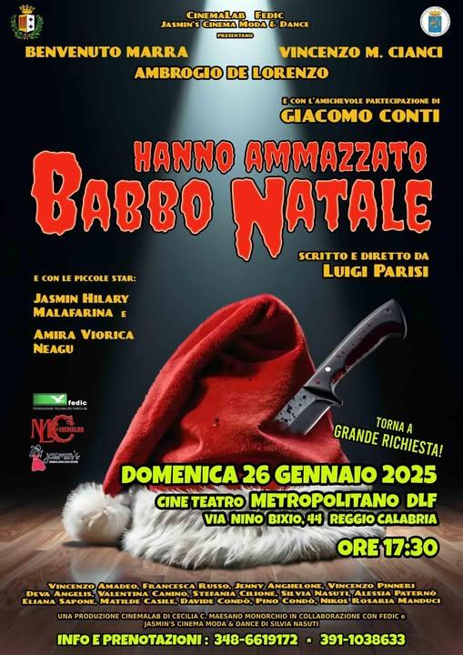 evento locandina hanno ammazzato babbo natale