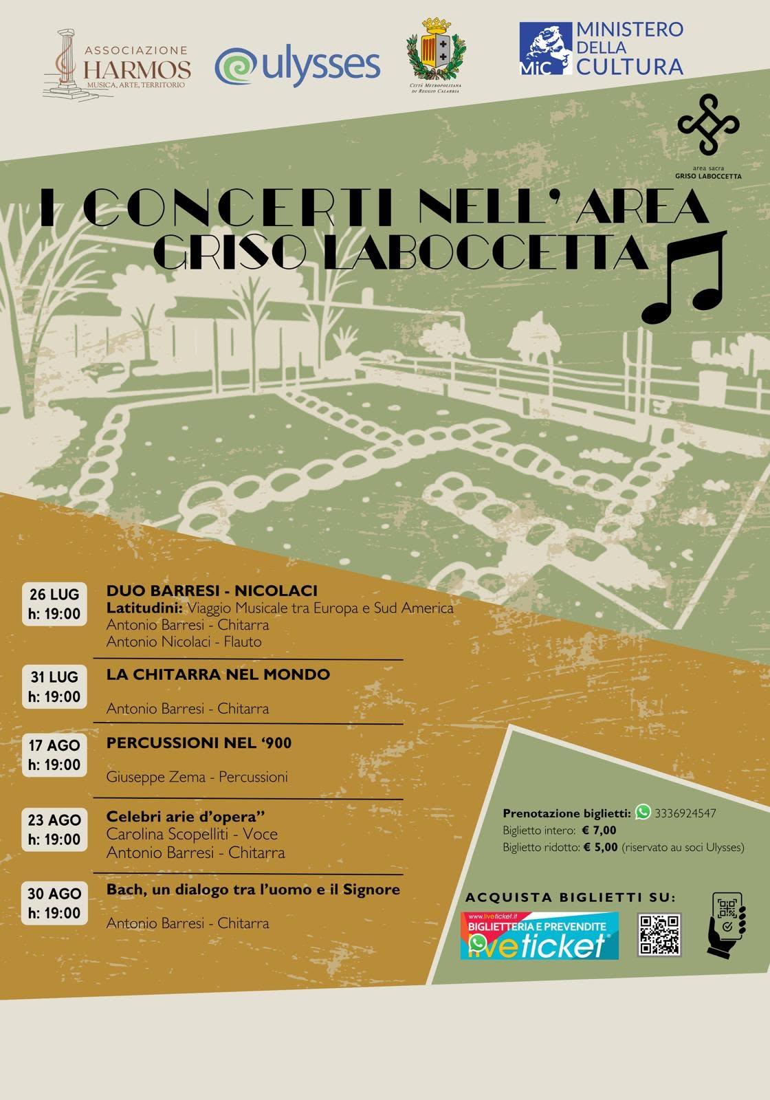 evento locandina i concerti dell area griso laboccetta