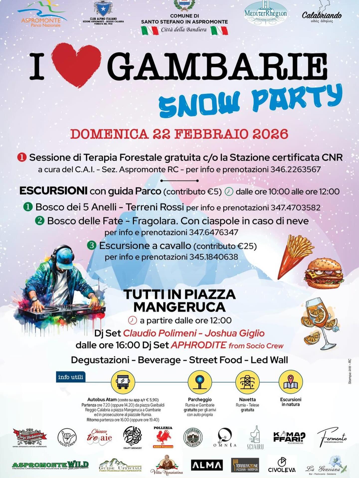 evento locandina i love gambarie