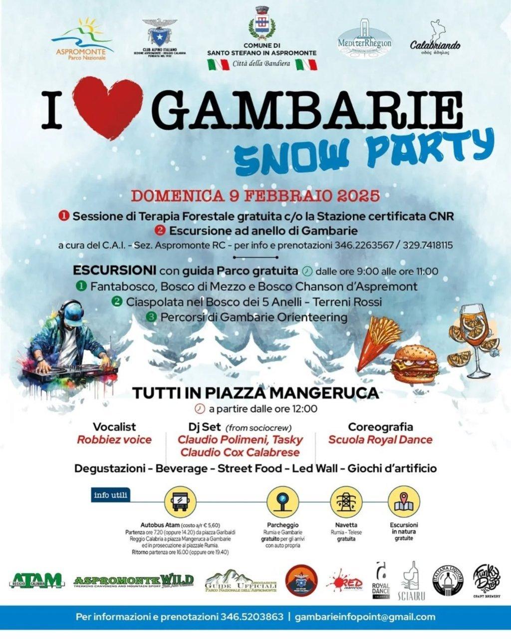 evento locandina i love gambarie