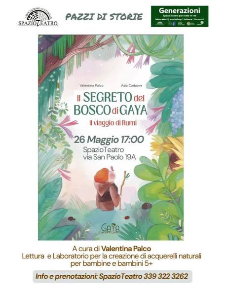 evento locandina il segreto del bosco di gaya