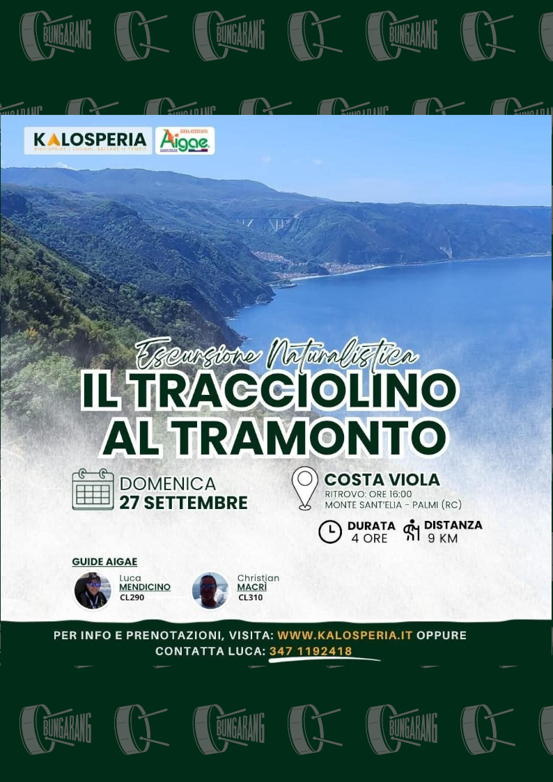 evento locandina il trecciolino al tramonto