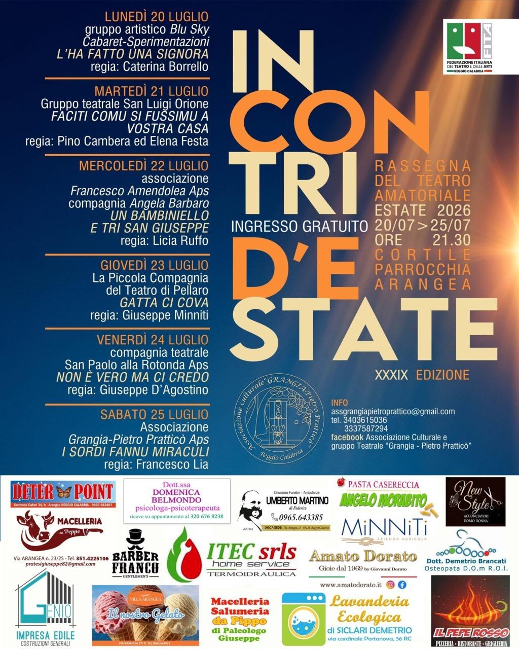 evento locandina incontri d estate