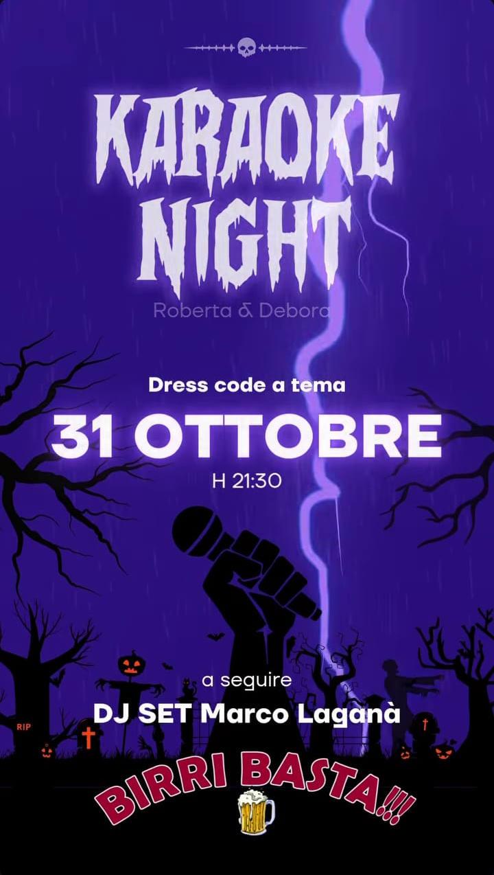 evento locandina karaoke night