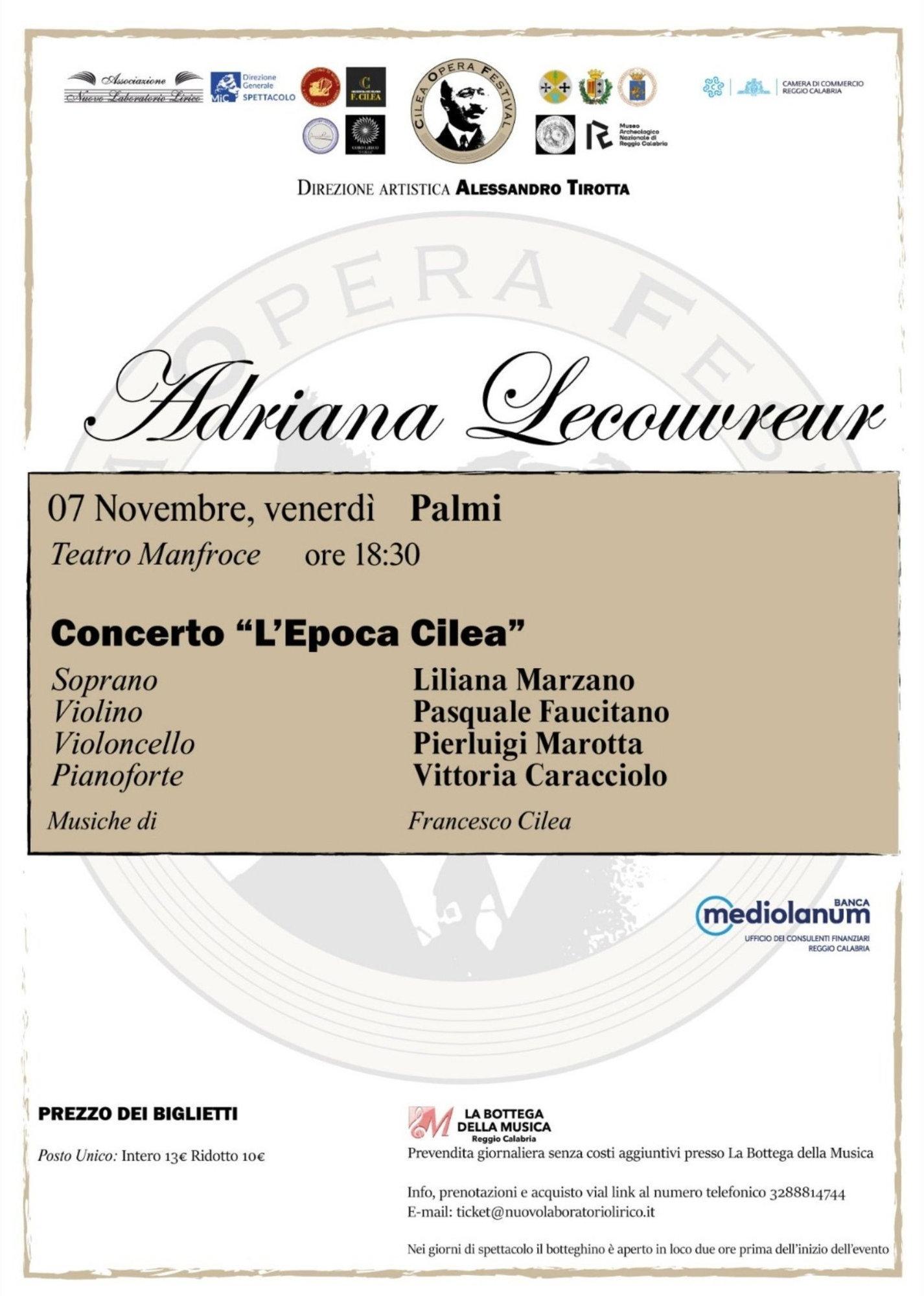 evento locandina l epoca cilea