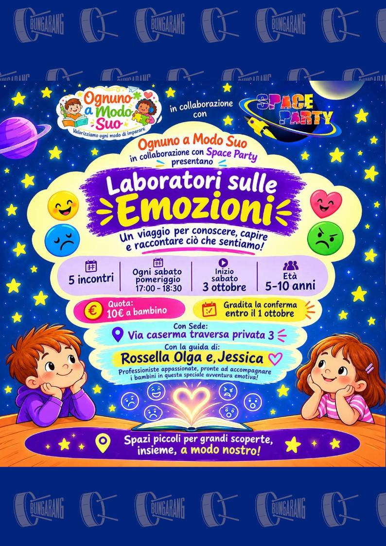 evento locandina laboratorio sulle emozioni