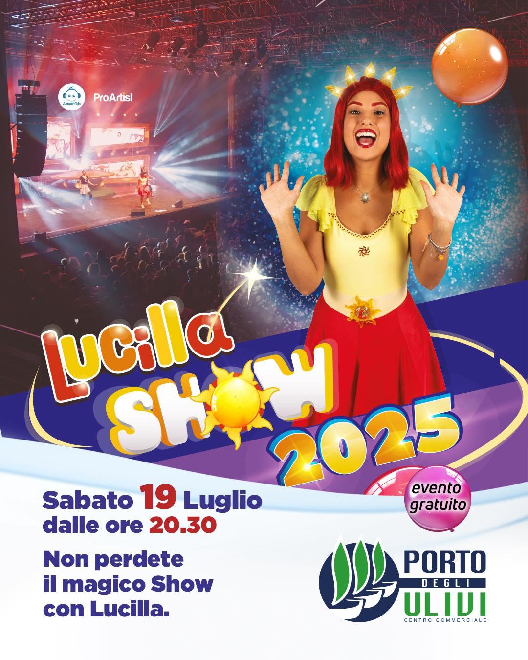 evento locandina lucilla show 2025