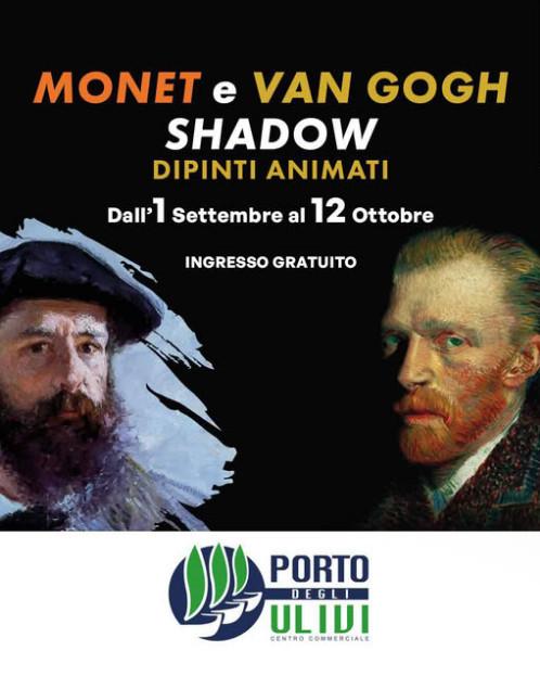 evento locandina monet e van gogh shadow