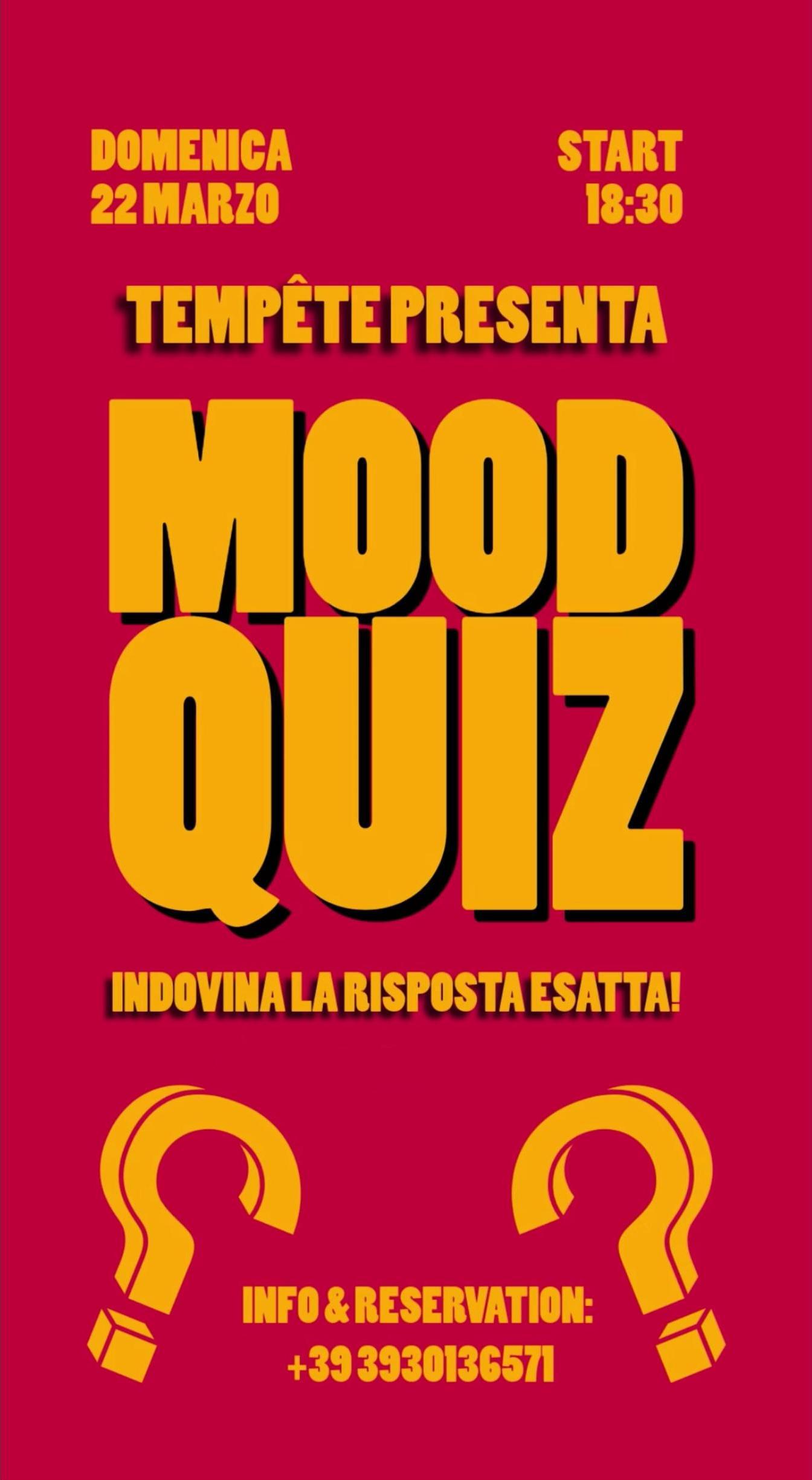evento locandina mood quiz