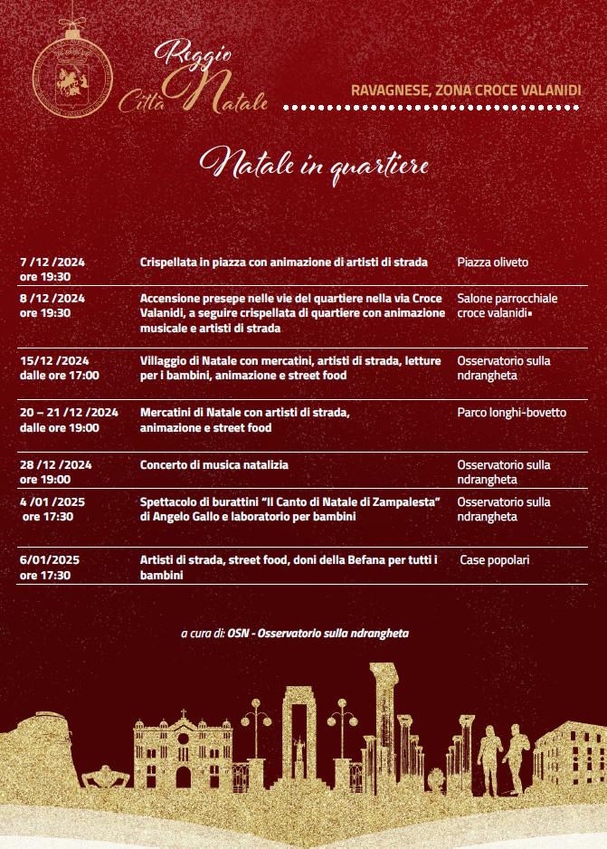 evento locandina natale in quartiere