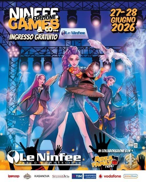 evento locandina ninfee games & co