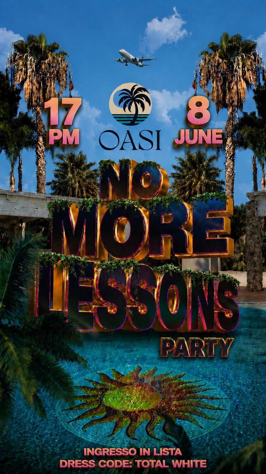 evento locandina no more lesson party