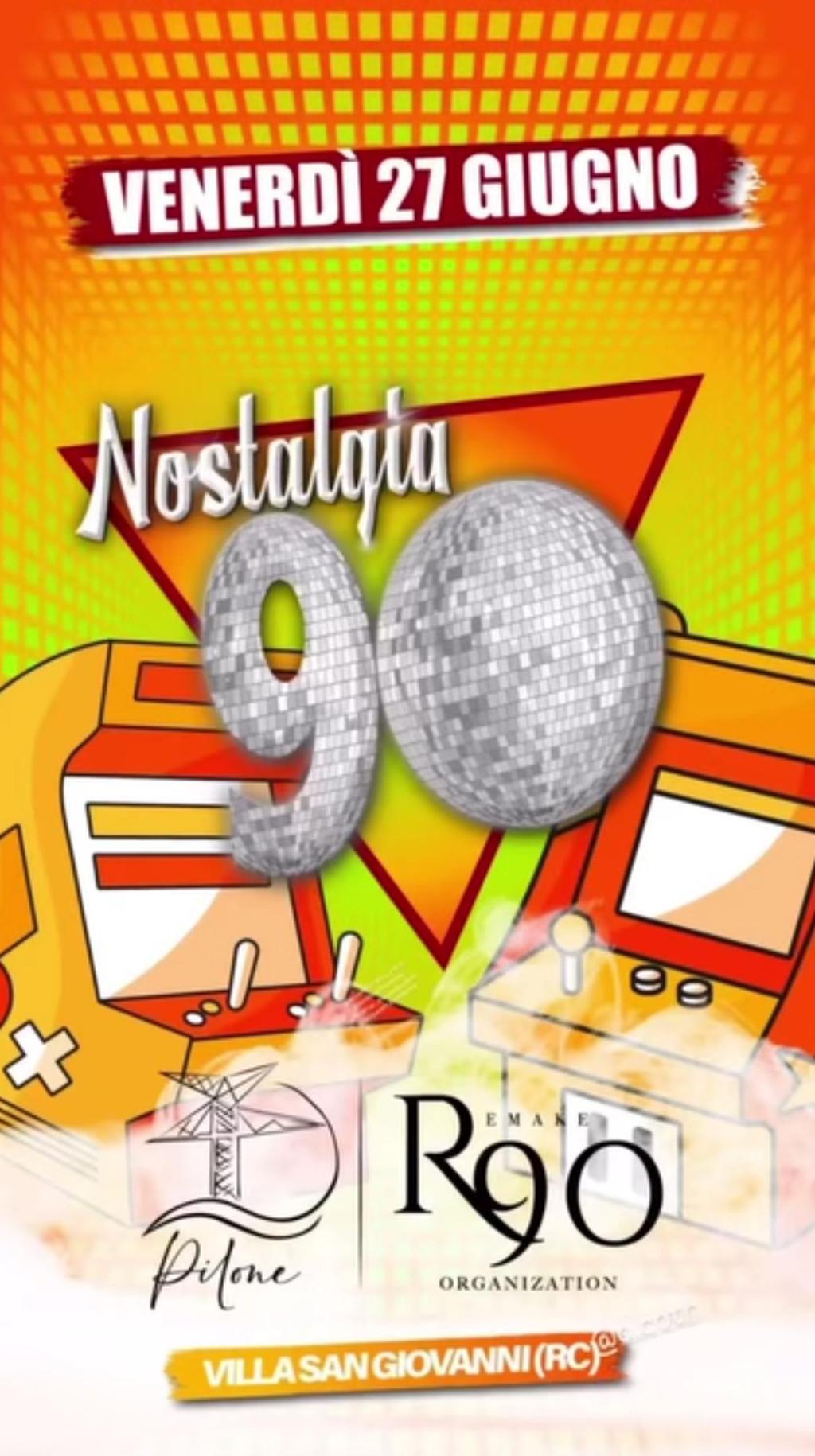 evento locandina nostalgia 90