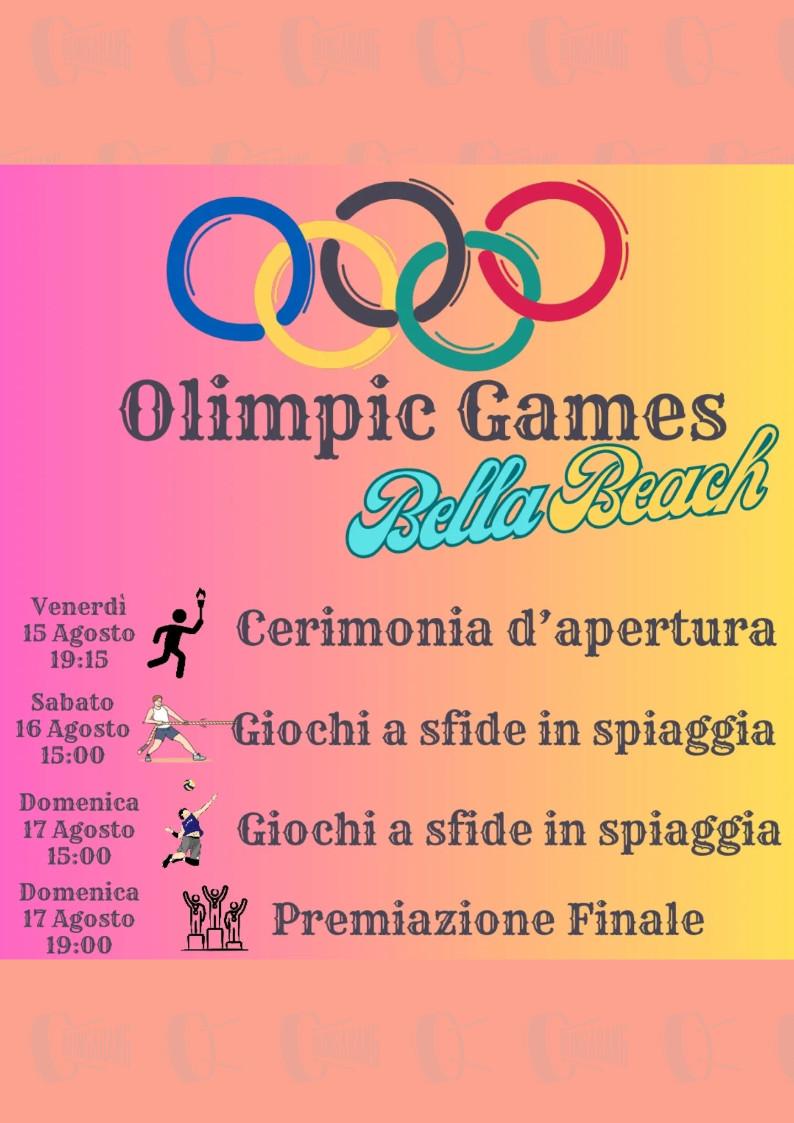 evento locandina olimpic games bella beach