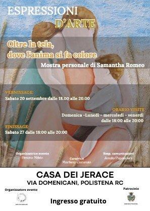 evento locandina oltre la tela dove l anima si fa colore