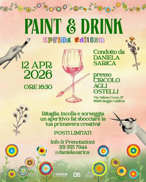 evento locandina paint e drink