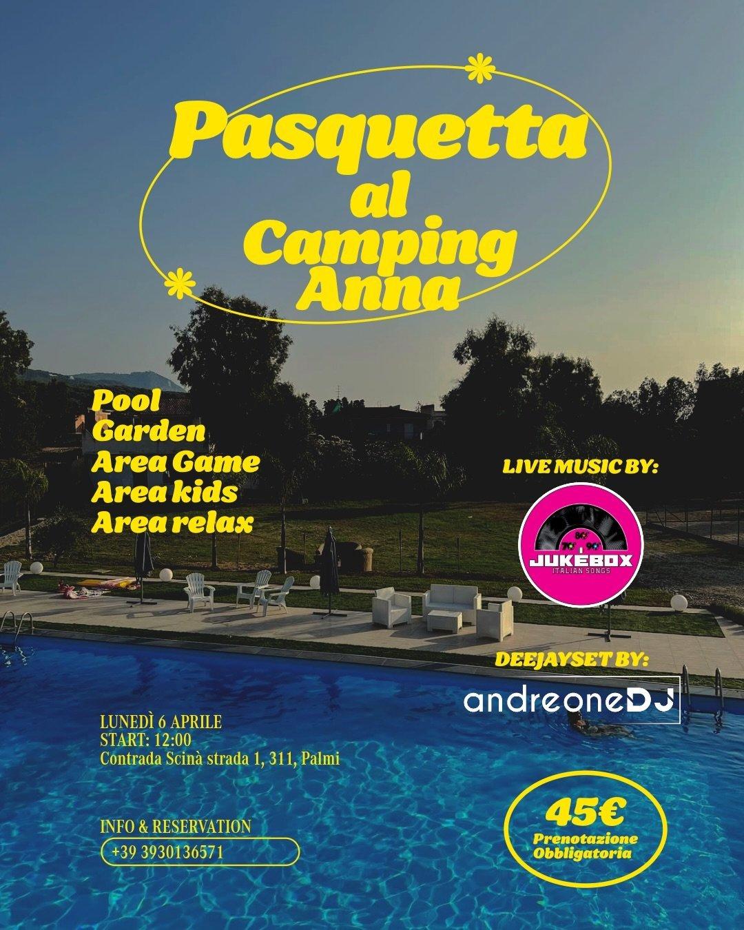 evento locandina pasquetta al camping anna