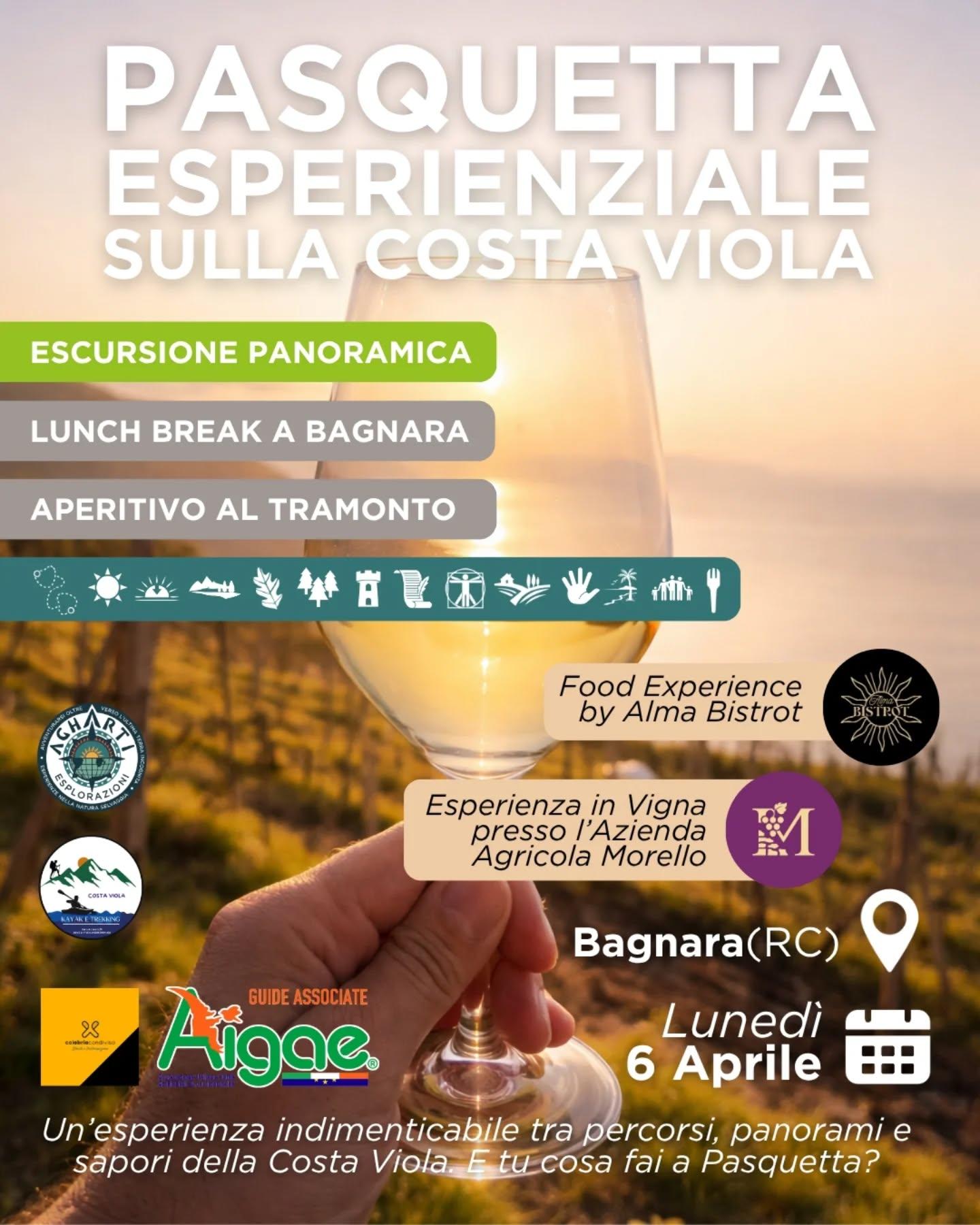 evento locandina pasquetta esperienziale sulla costa viola