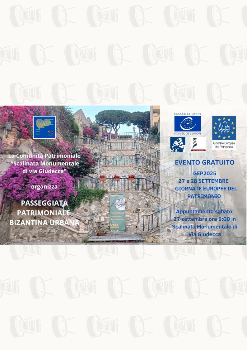 evento locandina passeggiata patrimoniale bizantina urbana