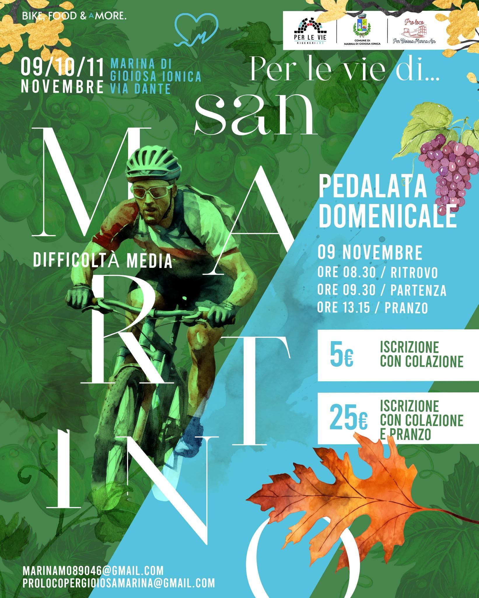 evento locandina pedalata domenicale
