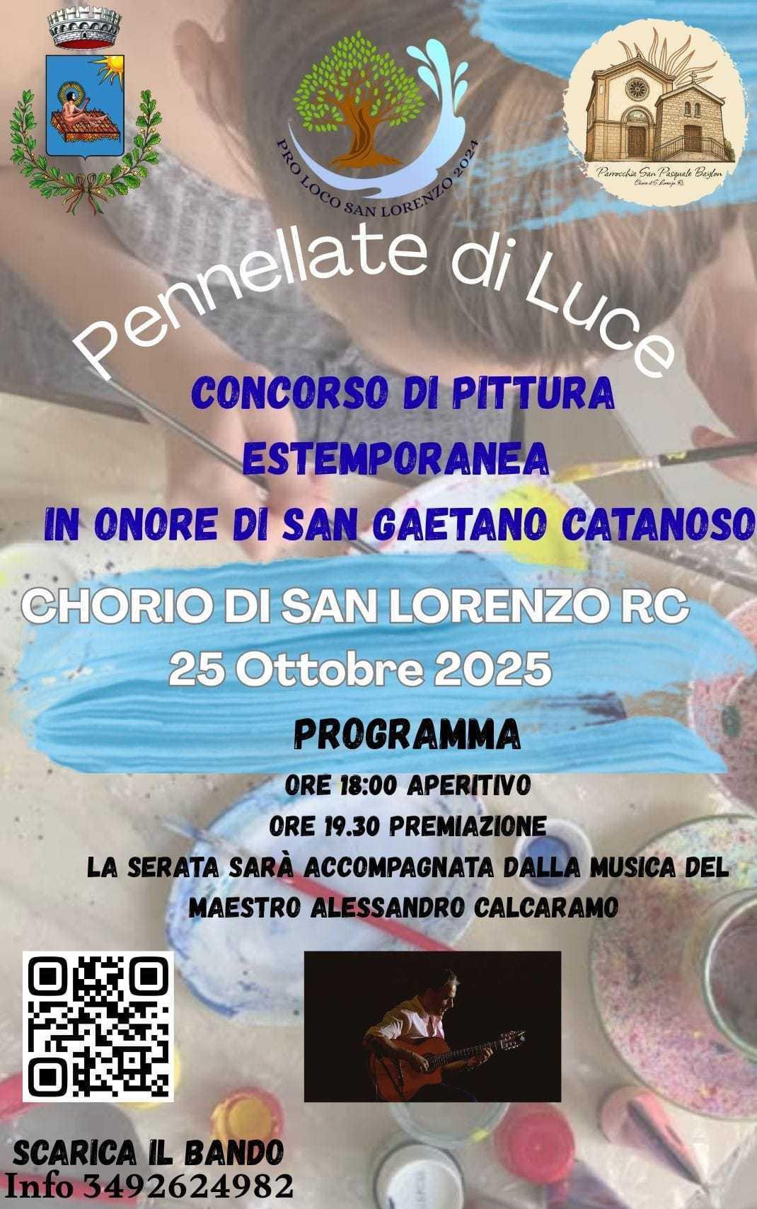 evento locandina pennellate di luce